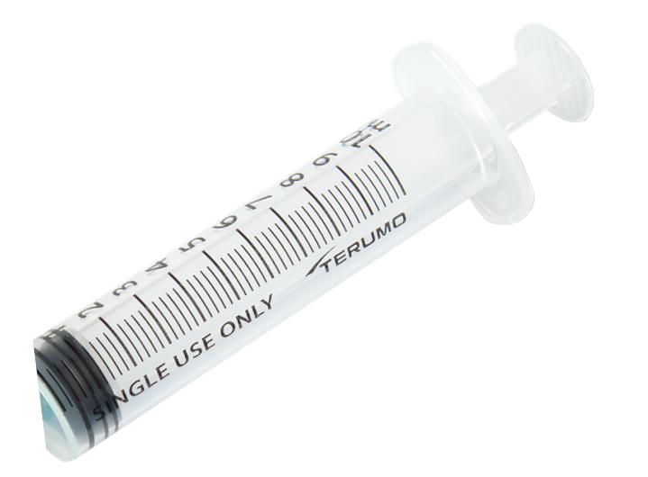 Syringe with needle 3-part syringe with pre-connected